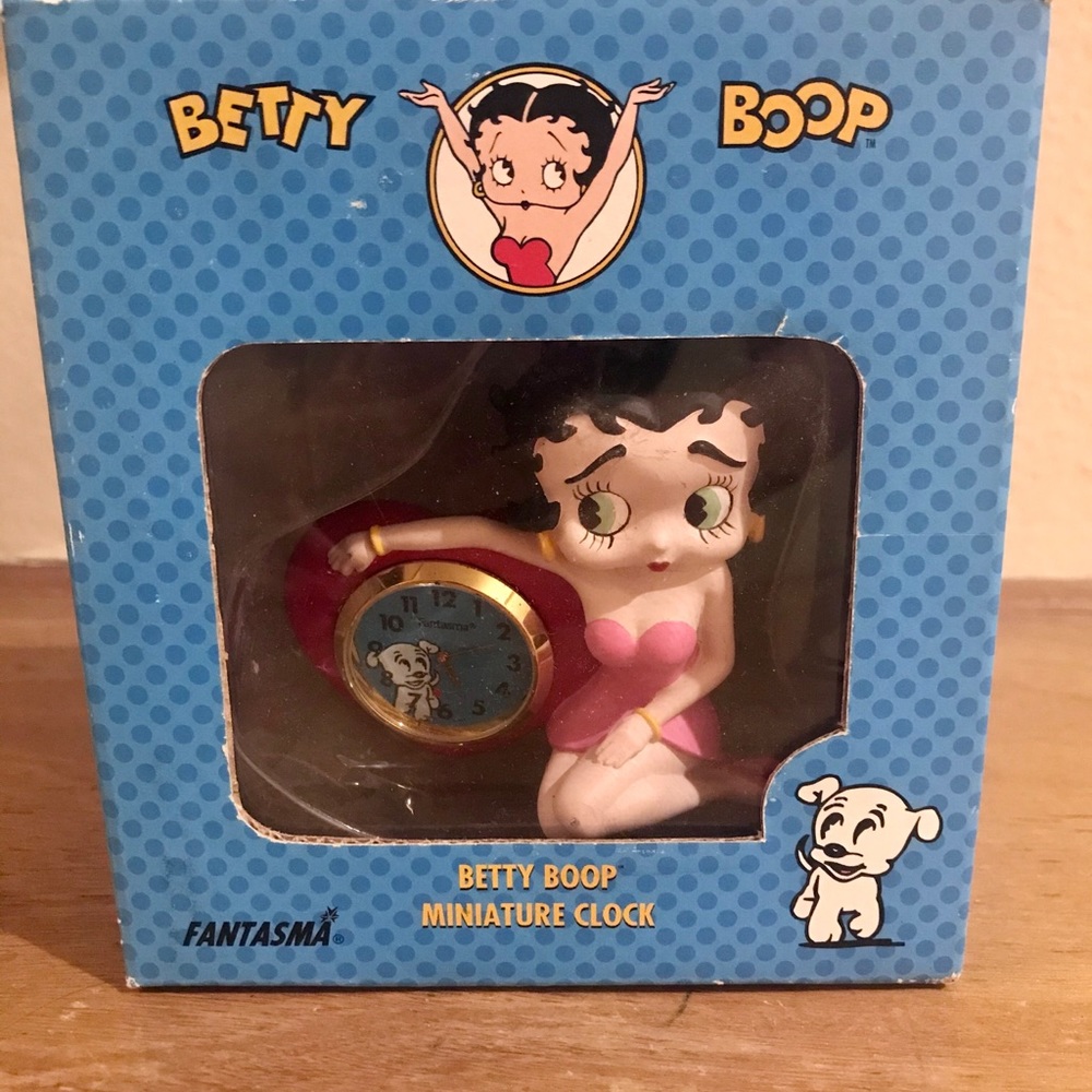Betty Boop miniature clock